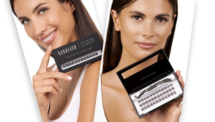 nanolash pre glued lashes clusters